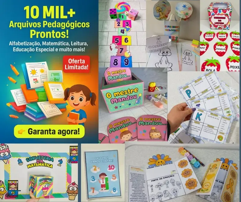 Materiais pedagógicos do Clube Drive Pedagógico